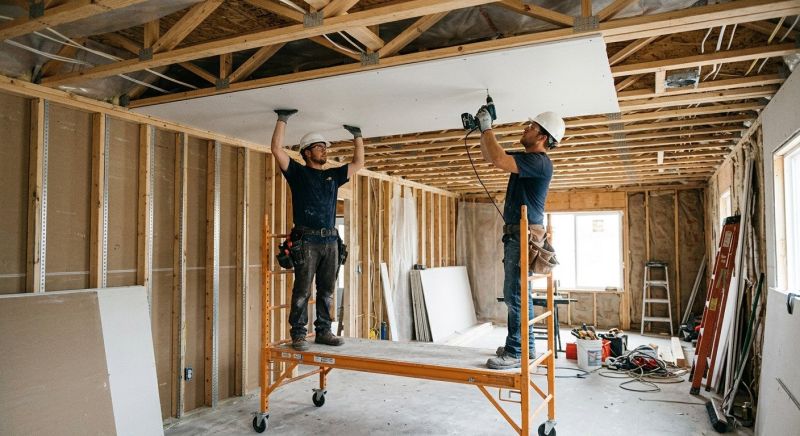 Ceiling Drywall Installation in Overland Park, KS