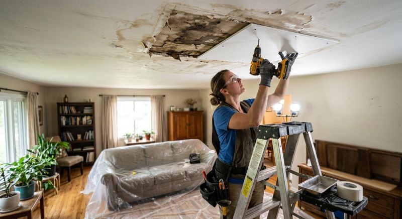 Ceiling Water Damage Repair in Conroe, TX