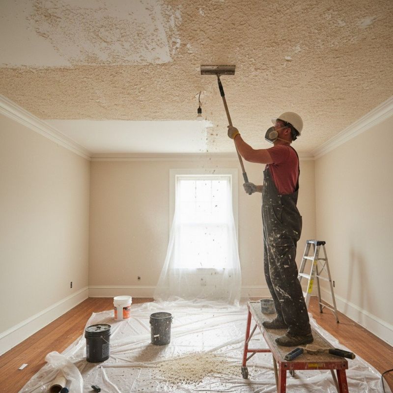 Knockdown Ceiling Removal in Georgetown, TX