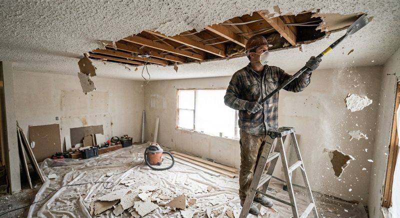 Knockdown Ceiling Removal in Austin, TX