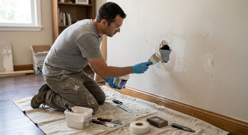 Bedroom Wall Repair in Alpharetta, GA