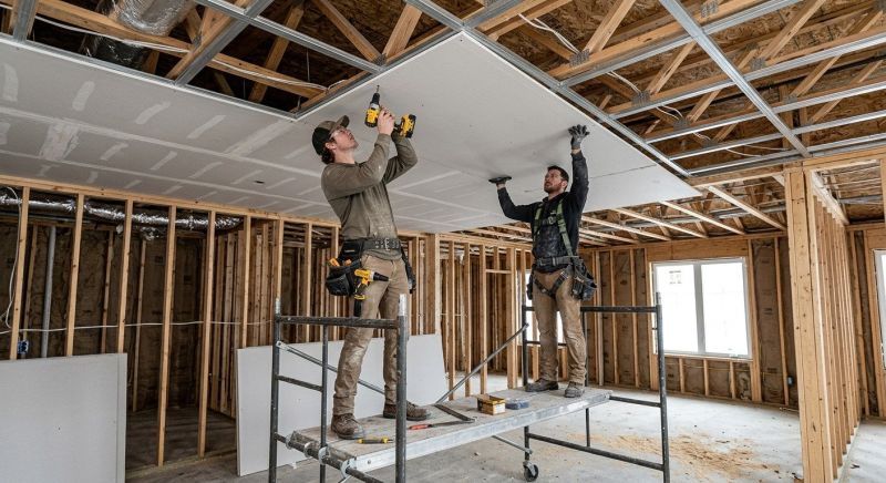 Ceiling Drywall Installation in Kansas City, KS
