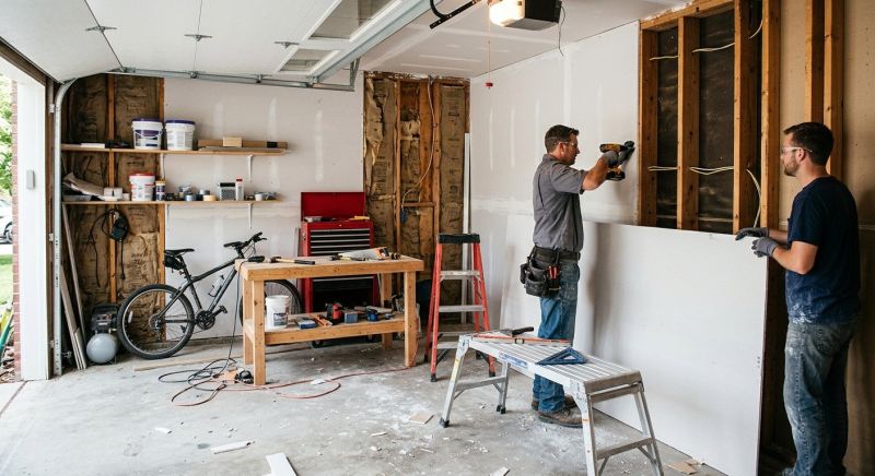 Garage Wallboard Installation in Wilmington, NC