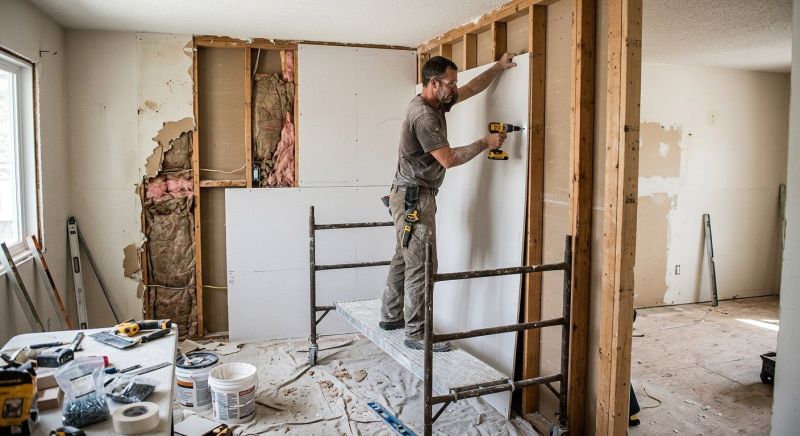 Gypsum Board Installation in Conroe, TX