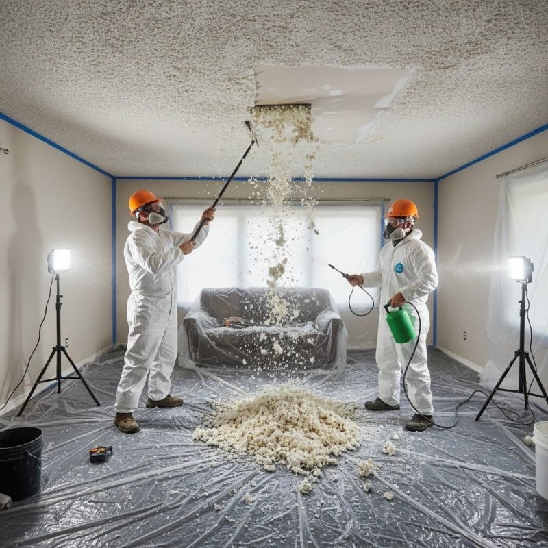Knockdown Ceiling Removal in Denver County, CO