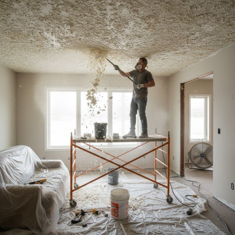 Knockdown Ceiling Removal